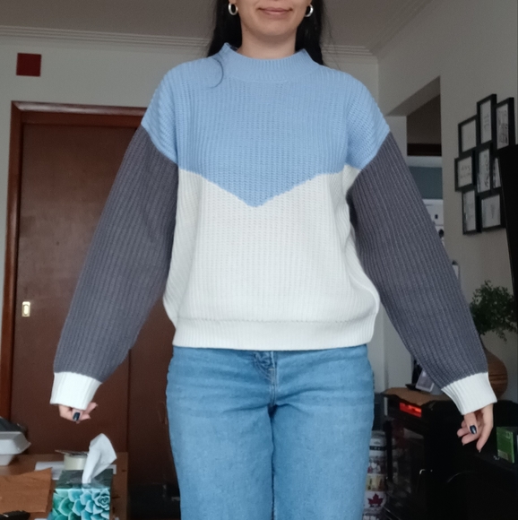 ⛔️SOLD⛔️🆕️NWT Buffalo by David Bitton Tricolor Knit Sweater - Picture 7 of 16